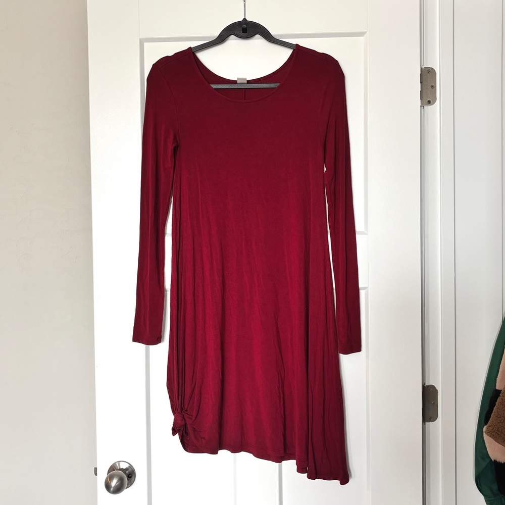 2 Dress Pack (Burgundy Red & Black) Old Navy Long Sleeve Dresses